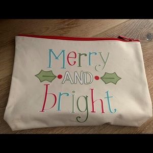 Merry and bright Thirty-One zipper pouch